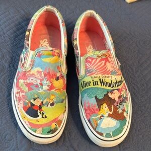 Alice in Wonderland Vans Slip-on size W7 / M5.5